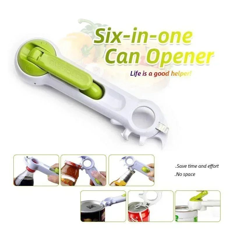 8 in 1 Multi Function Twist Bottle Opener,Can opener, All in One Jar 8 Shaped Gripper Can Wine Beer Lid Twist Off Jar Opener