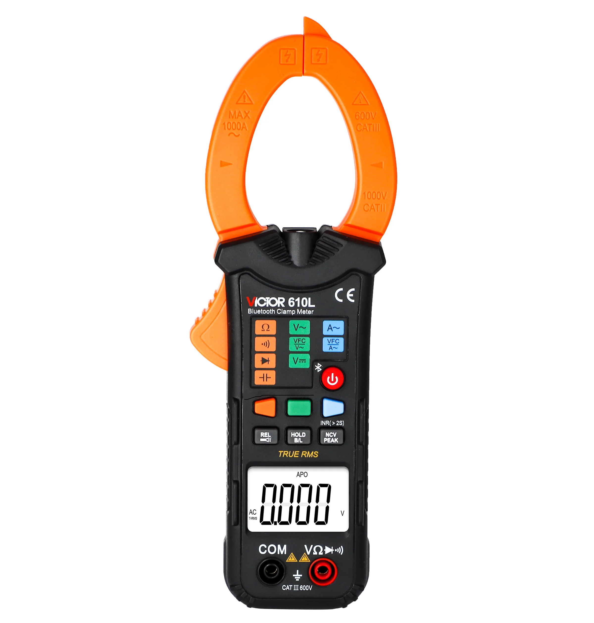 VICTOR 610L Digital Clamp Meter Max LCD Display 9999 Auto Range with Updated About 3 Times Per Second