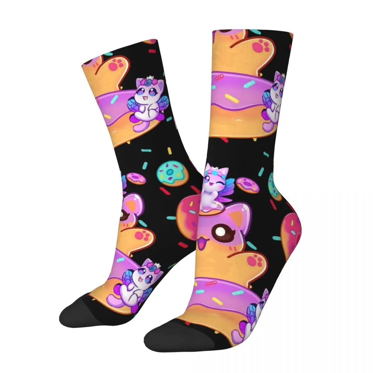 

Aphmau Meow Plushies Anime Cats Socks Harajuku High Quality Stockings All Season Long Socks Accessories for Man's Woman's Gifts