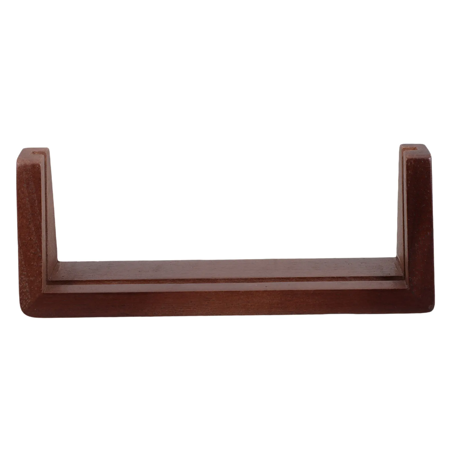 Wooden Desktop Holder Natural Wood Grain Stable Structure 6.4x2.4x1.9 Inch Wood Calendar Stand Monthly Calendar Card Holder