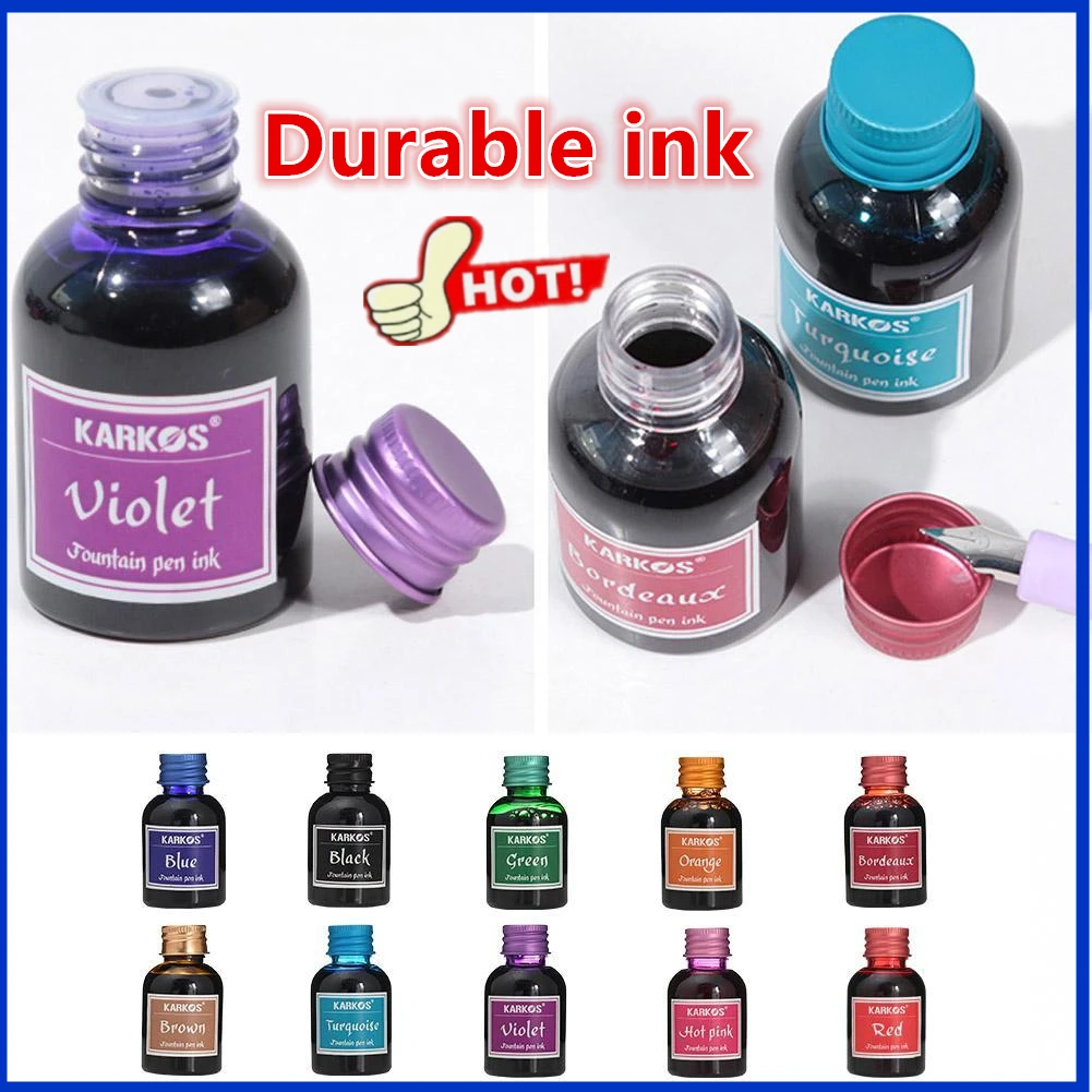 2026 new Student stationery ink Office Ink Business Signature Ink,multi-colors available, plastic bottle Pen Ink Liquid ink