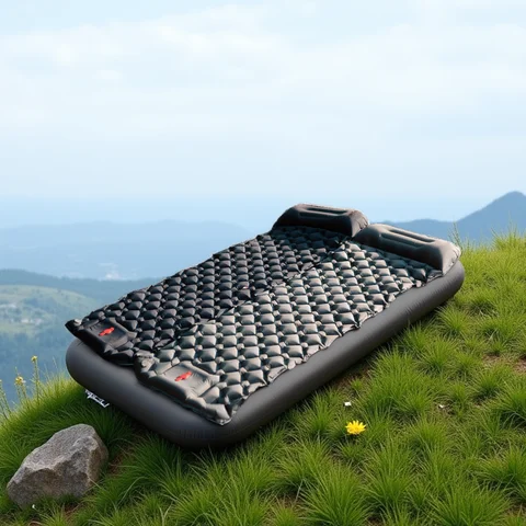 Tacha inflável acampamento esteiras colchão de ar com travesseiro ao ar livre turista almofada de dormir colchão auto-inflável para caminhadas escalada
