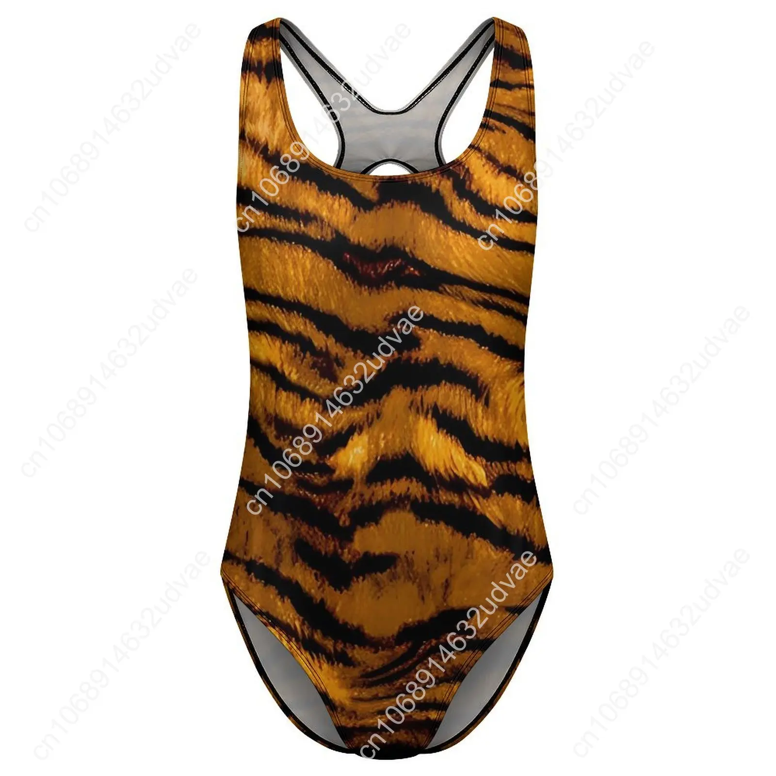 Golden Tiger พิมพ์ชุดว่ายน้ําสัตว์ชุดว่ายน้ํา One Piece Beach ชุดว่ายน้ําเปลือยหญิง Push Up เซ็กซี่ Beachwear ของขวัญ