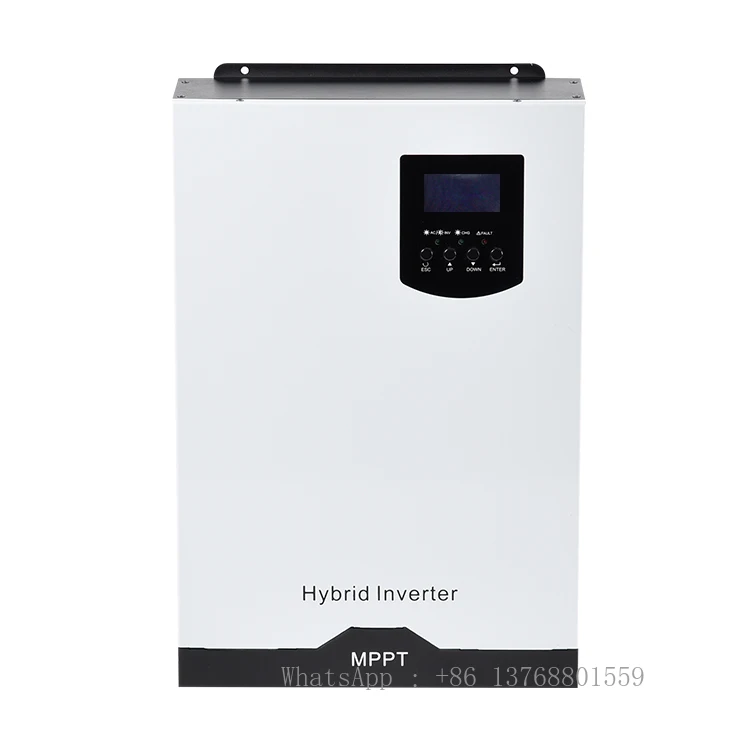 Factory 5.5KW 5.5KVA MPPT 80A 500VDC PV Input 220VAC 48V With/no Parallel Function 5500W 3 Phase Hybrid Solar Inverter