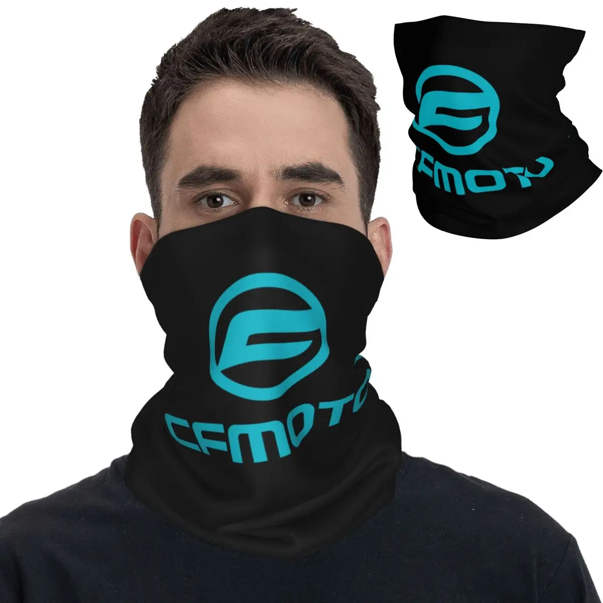 CFMoto Motorcycle Motorcross Bandana Neck Gaiter Printed Mask Scarf Multi-use Headwear Hiking for Men Women Adult Washable