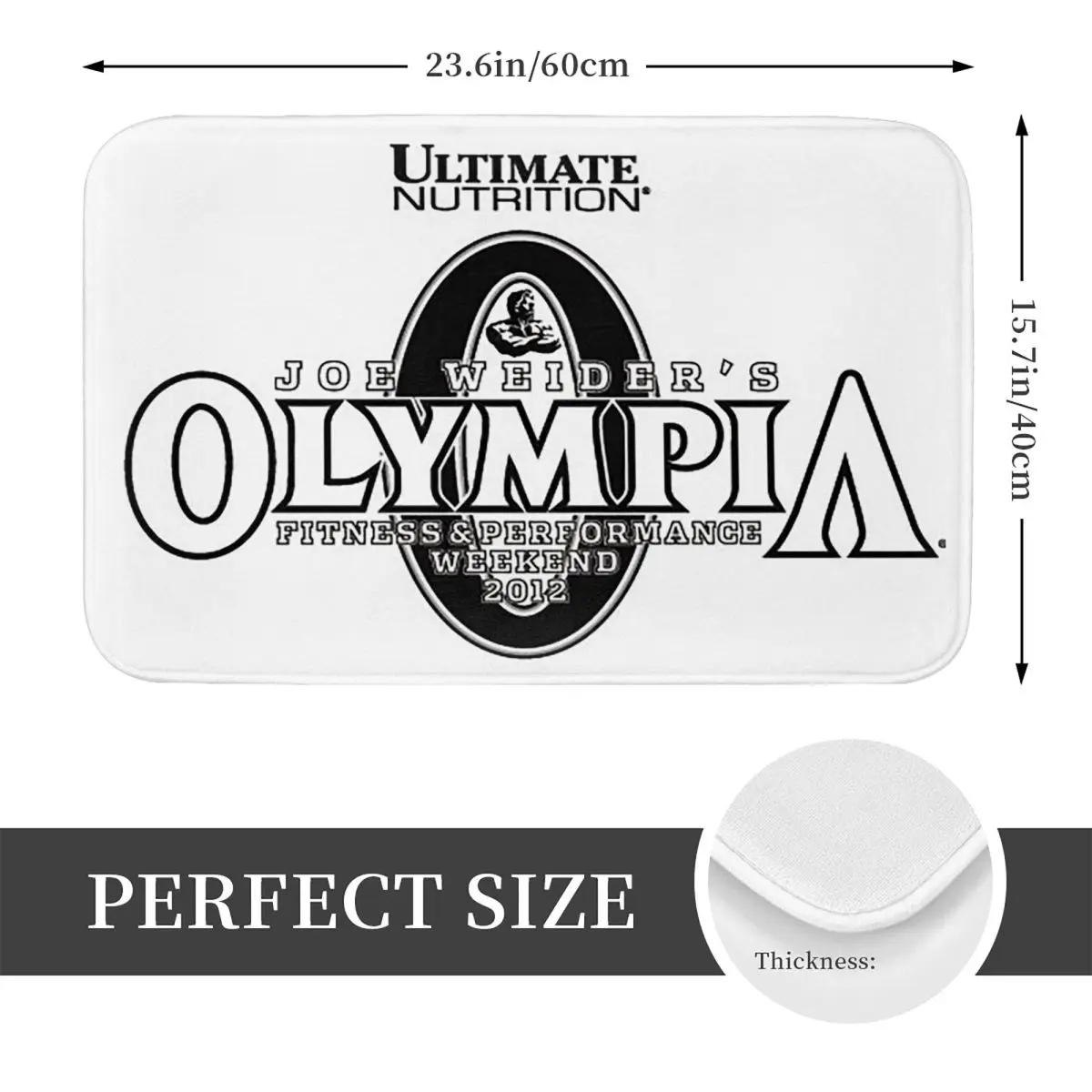 Future Mr OLYMPIA Motivations Non-slip Doormat Floor Mat Water oil proof Carpet Rug for Kitchen Entrance Home Bathroom Footpad