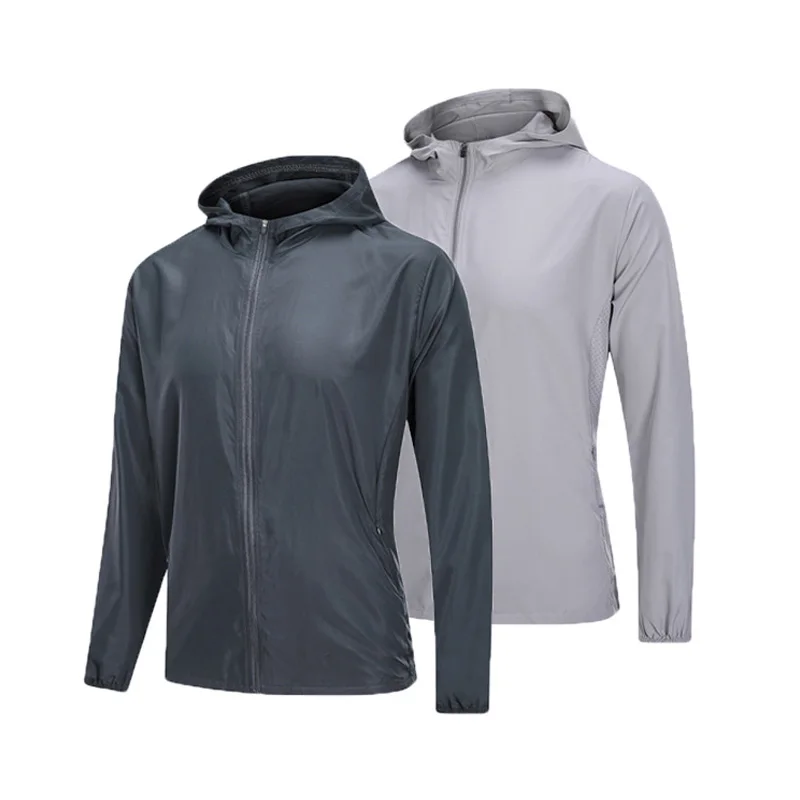 

TaoBo Summer Sun Protection Long sleeved Sports Jacket for Men Quick Drying Breathable Thin Running Jacket Training Yoga Fitness