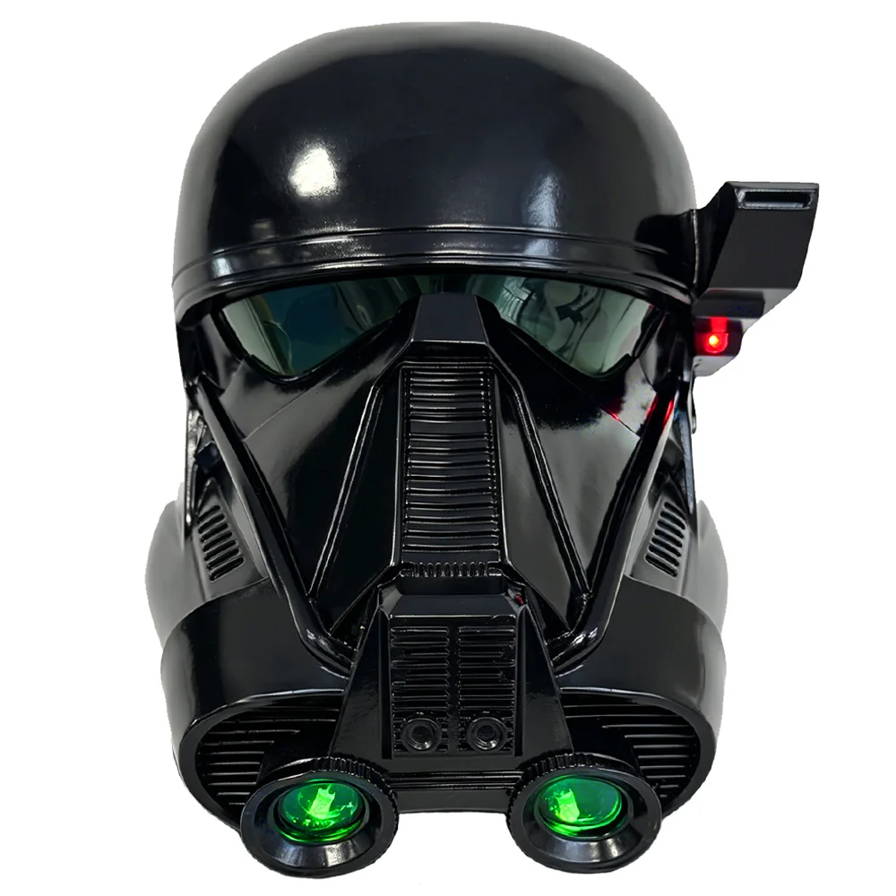 YDD Rogue One Imperial Death Trooper Full Face Helmet With LED Lighting Black Series Adult Cosplay Costume Prop Collectible Mask For Halloween Party