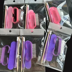 50 pcs  manicure set pedicure kit disposable nail kit  hotel nail file nail brush nail fork