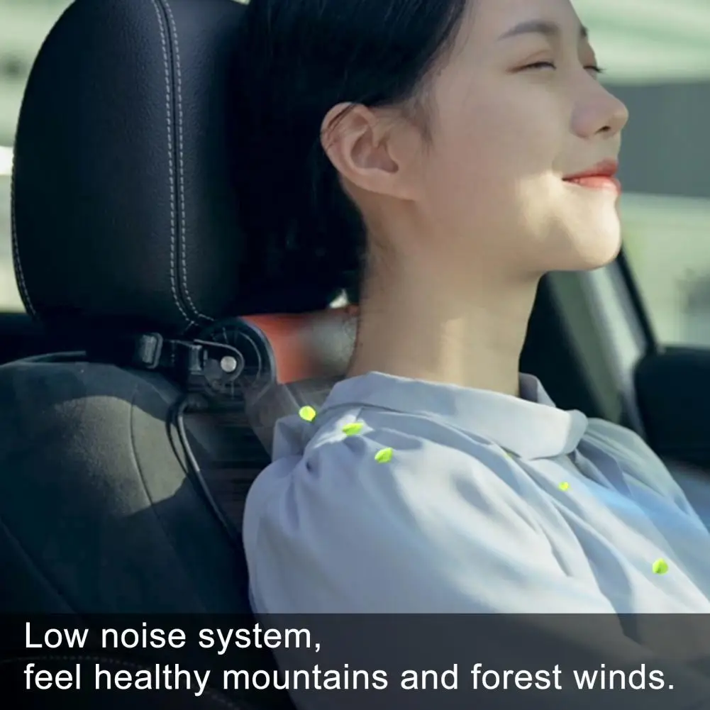 

Car Fan Easy to Install 3 Speed Adjustments 12V 0.26A 3.12W Cooling Faux Leather Vehicle Seat Ventilation Fan Car Accessories