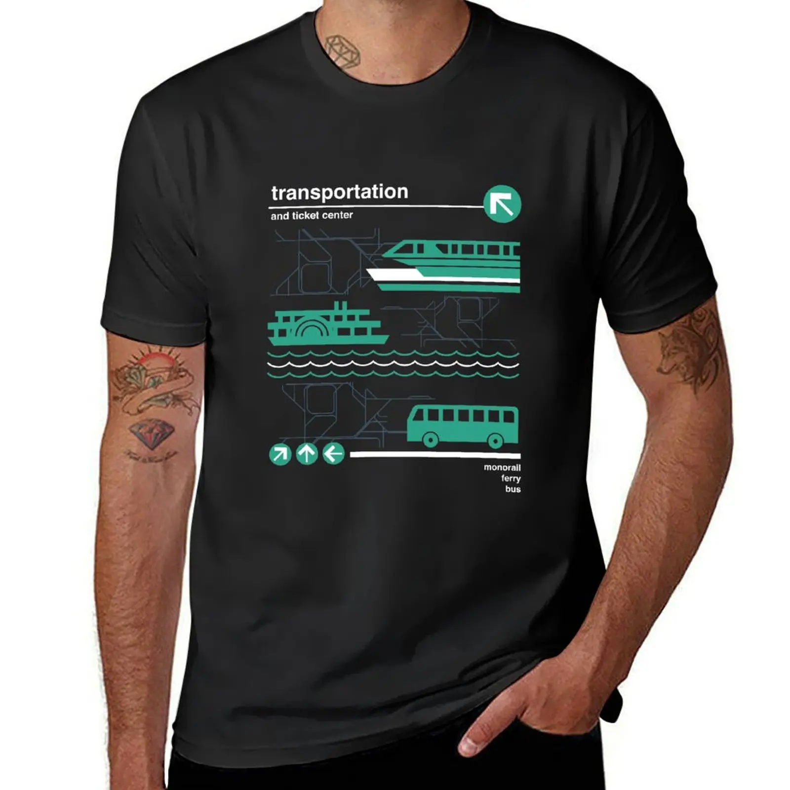 Monorail, Bus and Ferry T-Shirt sweat animal prinfor boys t shirts men