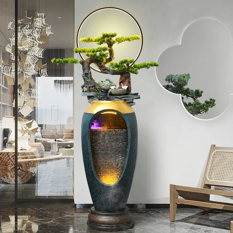Circulating Water Fountain Waterscape Decoration Humidifier Living Room Entrance Interior Decoration