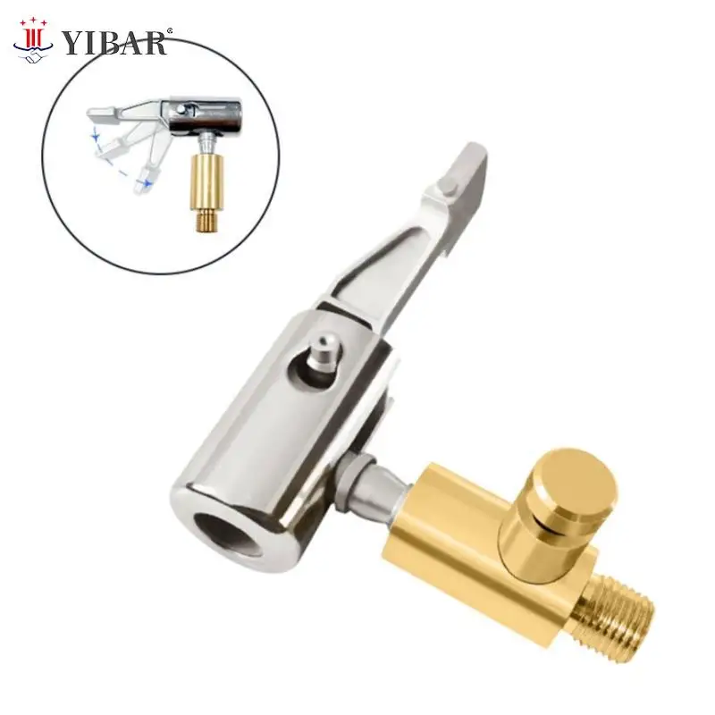 

Stainless Steel Tire Chucks Air Compressor Air Chucks Tire Inflation Nozzle Car Accessories Conversion Head Clip Type Nozzle