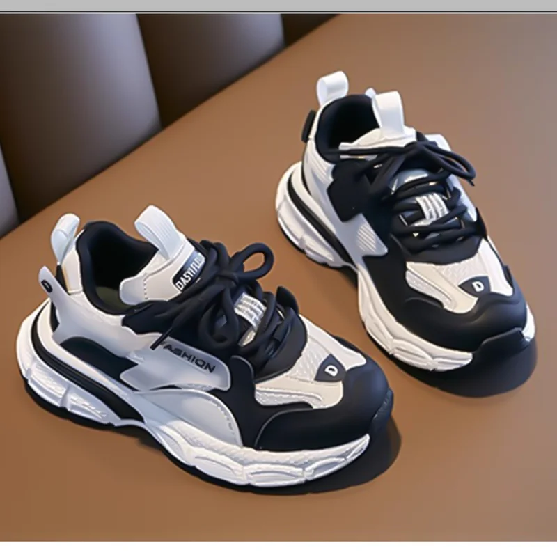 girls'-spring-autumn-new-sports-shoes-breathable-mesh-upper-lightweight-soft-sole-casual-children's-shoes