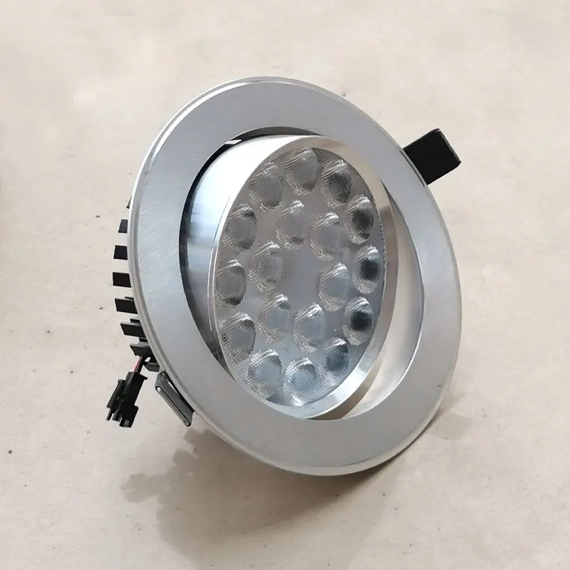 [Opening hole 115~125mm] LED spotlight embedded 18w downlight adjustable angle counter light store commercial super bright