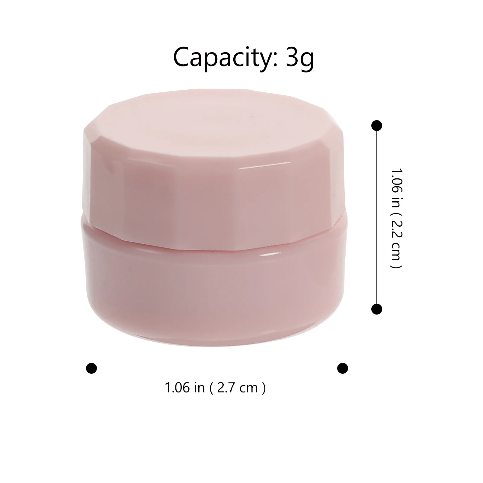 

12Pcs Small Plastic Refillable Jars Leakproof Empty Cream Containers Travel Makeup Box Refillable Box