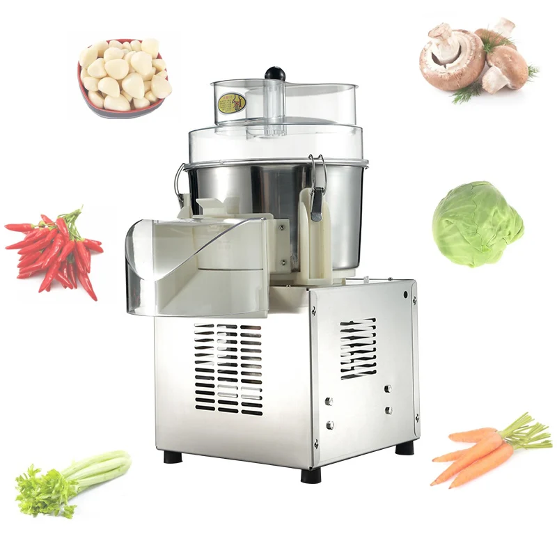 เครื่องที่ตัดผักไฟฟ้าเชิงพาณิชย์เครื่องที่ตัดผักหัวหอมพริกและขิงสำหรับห้องครัวโรงอาหาร