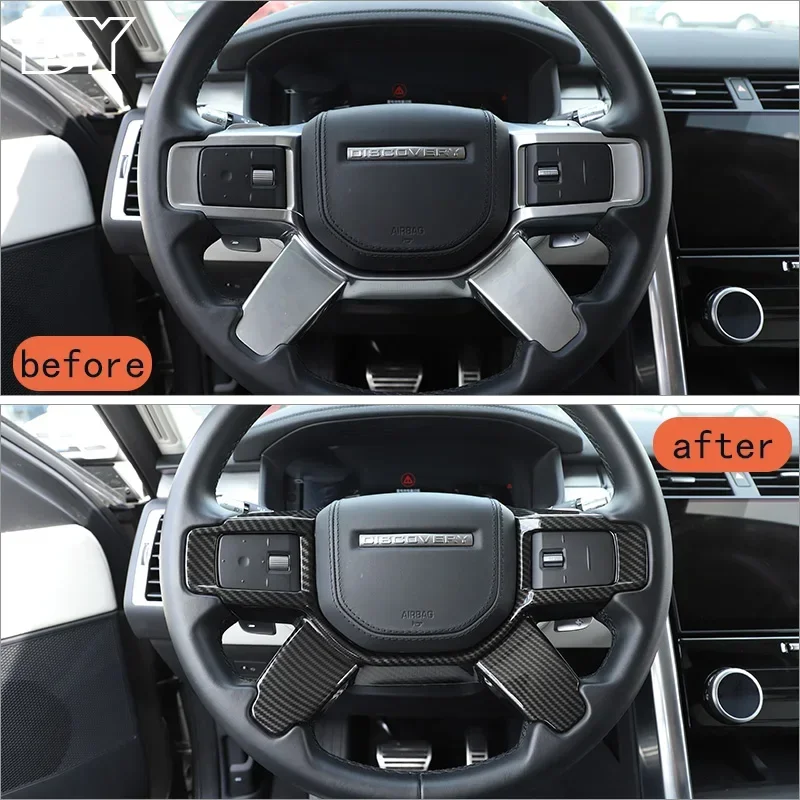 

ABS для Land Rover Discovery 5 2021 2022 2023 2024 2025 автомобильный руль декоративная защитная рамка аксессуары для салона автомобиля