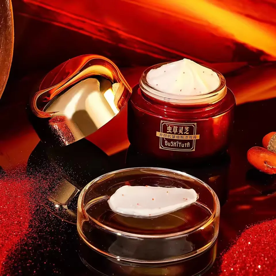 Cordyceps Ganoderma Essence Elastic Lady Cream Oil Control Moisturizing Smooth Anti-aging Face Cream Korean skincare products