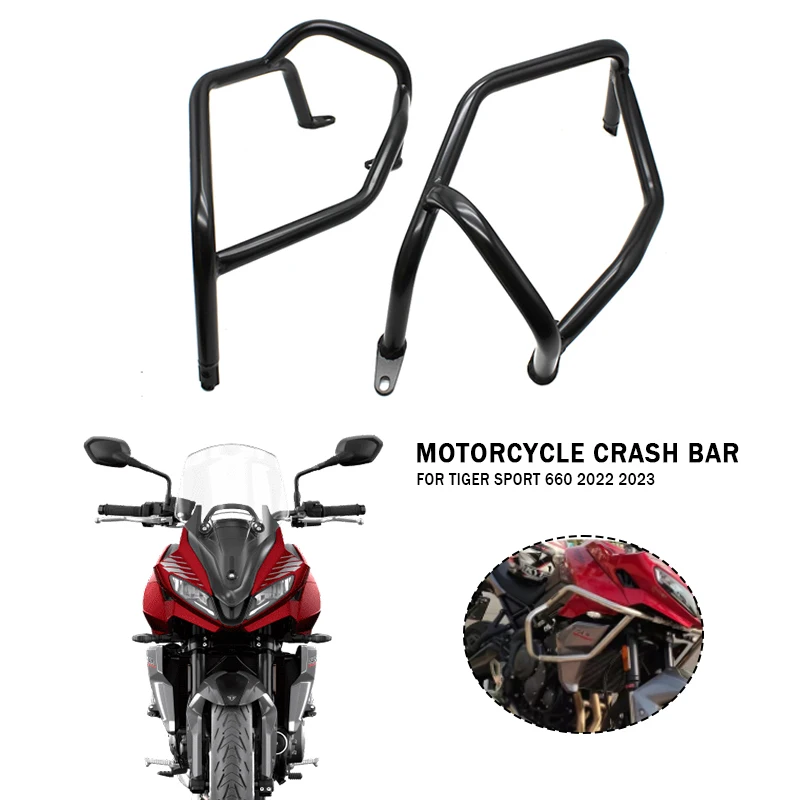 

Tiger 660 Engine Guard Crash Bar Bars Bumper Protector Bar Fit For tiger sport 660 tiger660 2022 2023 Motorcycle Accessories