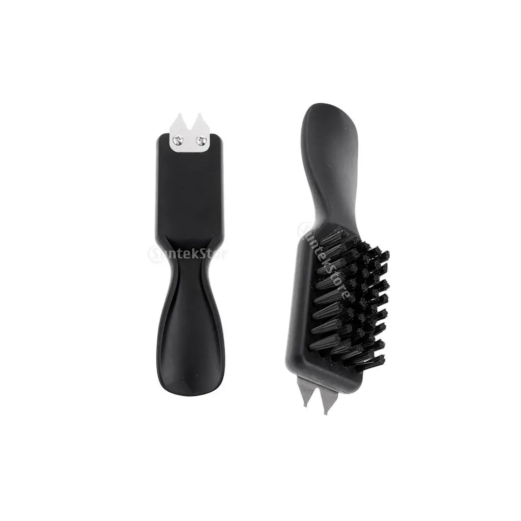 Golf Club Brush and Spike Wrench Nylon Bristle Groove Cleaner Golf Tools Set for Golf Shoes and Wedges