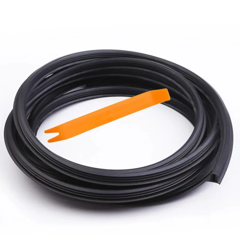 1-6Set 1.6m Auto Dashboard Sealing Strip Universal Car Sticker Rubber Seals Noise Insulation For Weatherstrip Car Accessories