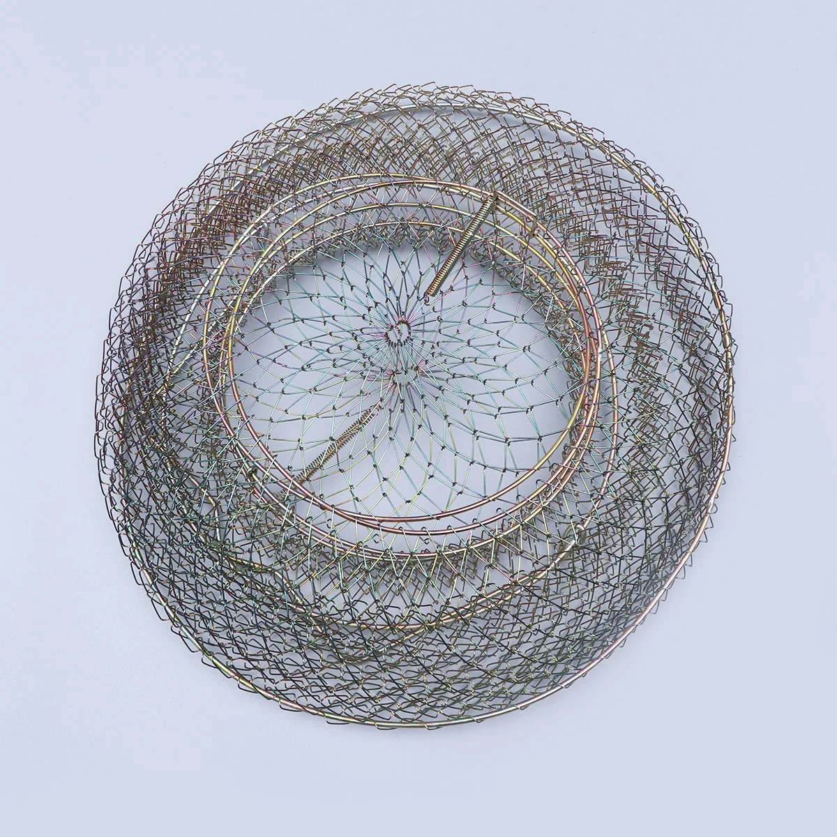 

30Cm Foldable Fishing Net with Iron Wire Mesh for Smelt Minnows Shrimp Crawfish Lake Fishing Equipment Tools