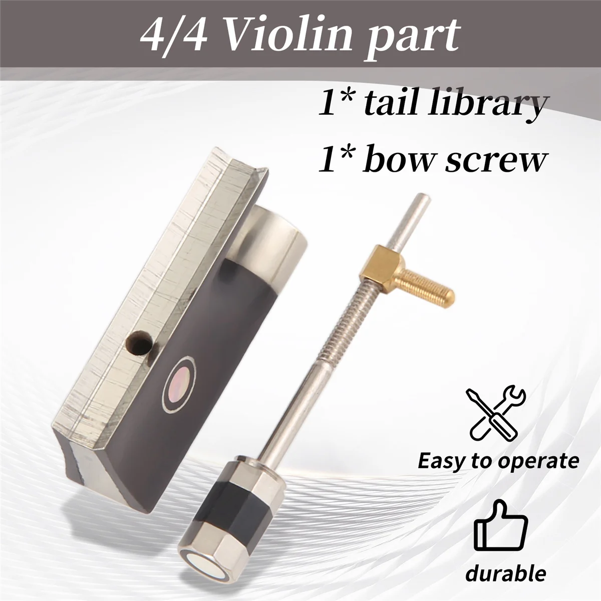 A99U Violin Bow Frog for 4/4 Violin Bow Parts Replacement Accessories