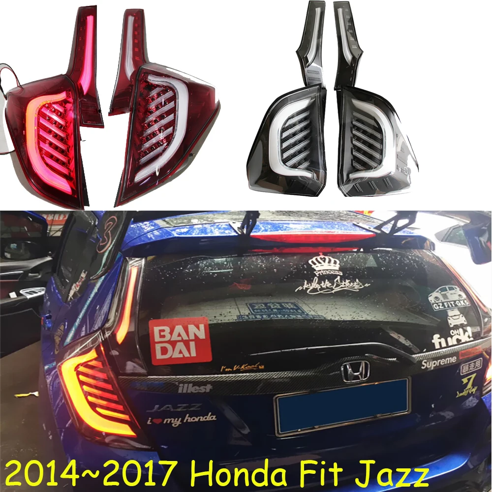 car bumper tail light for Honda Fit jazz taillight 2014~2017y LED car accessories Taillamp for Honda Fit rear light fog