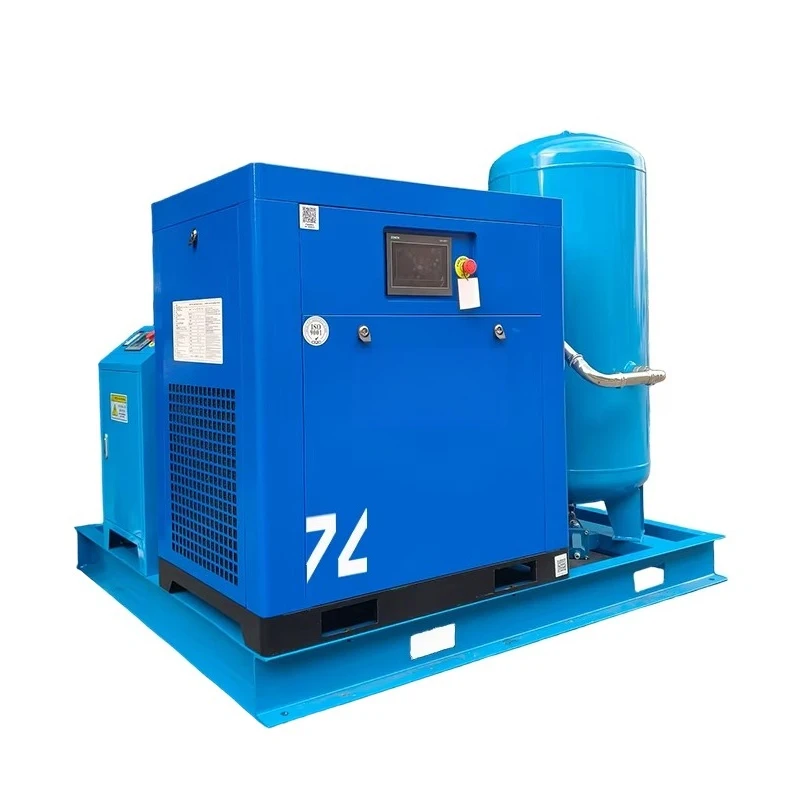 ZAKF Customizable Portable 4.0Mpa 4.0m3/min Integrated Screw Air Compressor and Piston Booster Compressor with Air Tank VFD