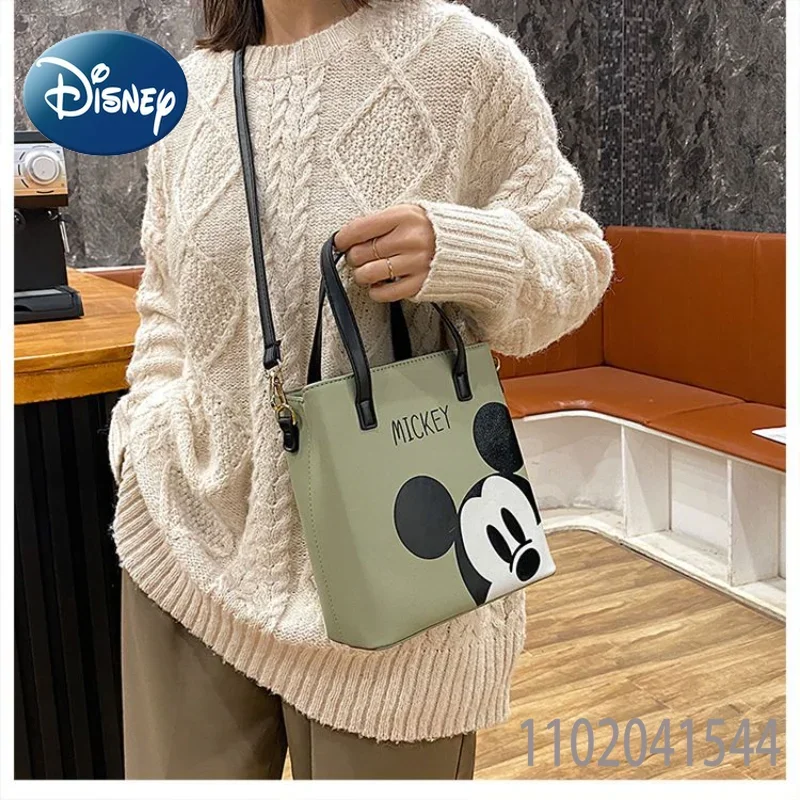 Disney Mickey Mouse Handbag for Women Girl PU Shoulder Crossbody Bag Luxury Designer Bag Sister Birthday Gift Free Shipping