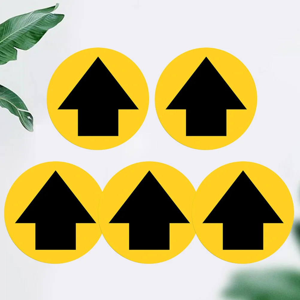 ملصق حفظ المسافة لمركز المدرسة، الأماكن العامة، ديكور السلامة، شارات دائرية، علامة السلامة المرورية المقاومة للماء