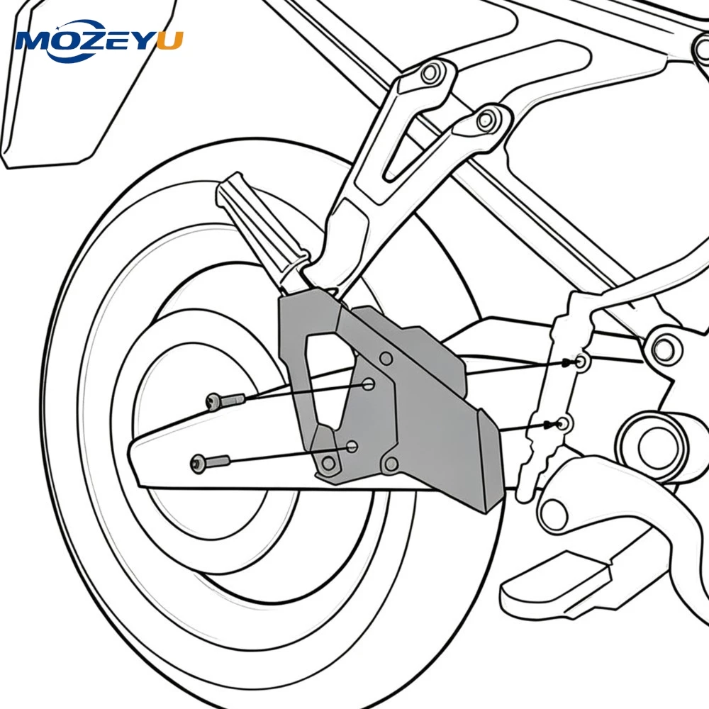 For Yamaha Super Tenere XT1200Z XT1200 Z Super Tenere 1200 SuperTenere1200 2010-2022 2023 2024 Rear Brake Master Cylinder Guard