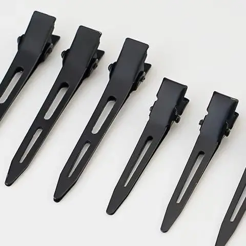 

10PCS Black Duckbill Hair Clips Nonslip Alligator Hair Clips Barber Salon Styling Dying Hair Accessories
