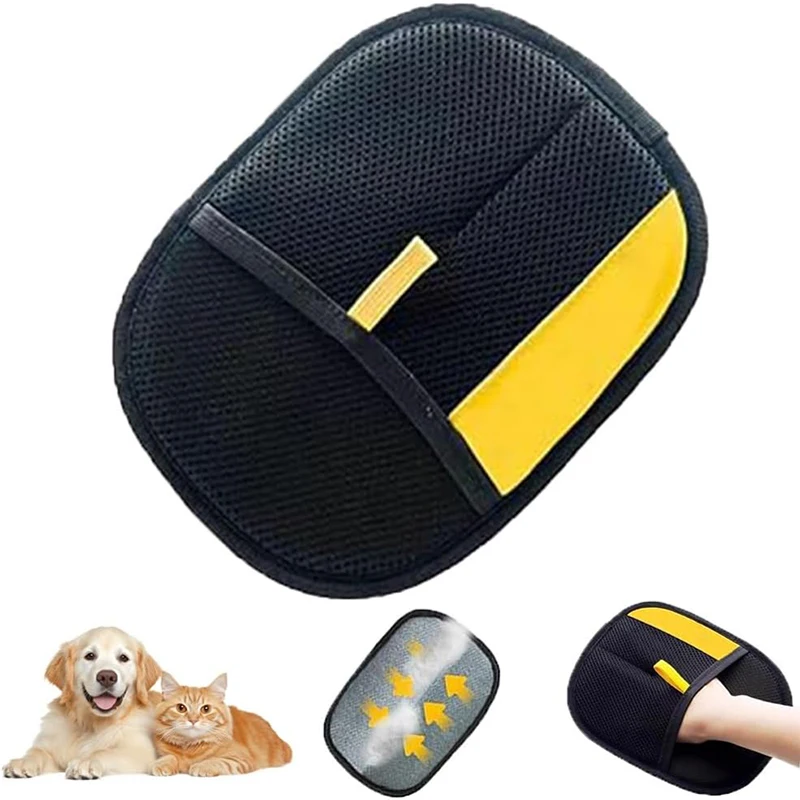 

Pet Hair Remover Electrostatic Glove, Pets Grooming Gloves, High-Efficiency Pets Hairs Removal Gloves, Cat Hairs Removal Tool