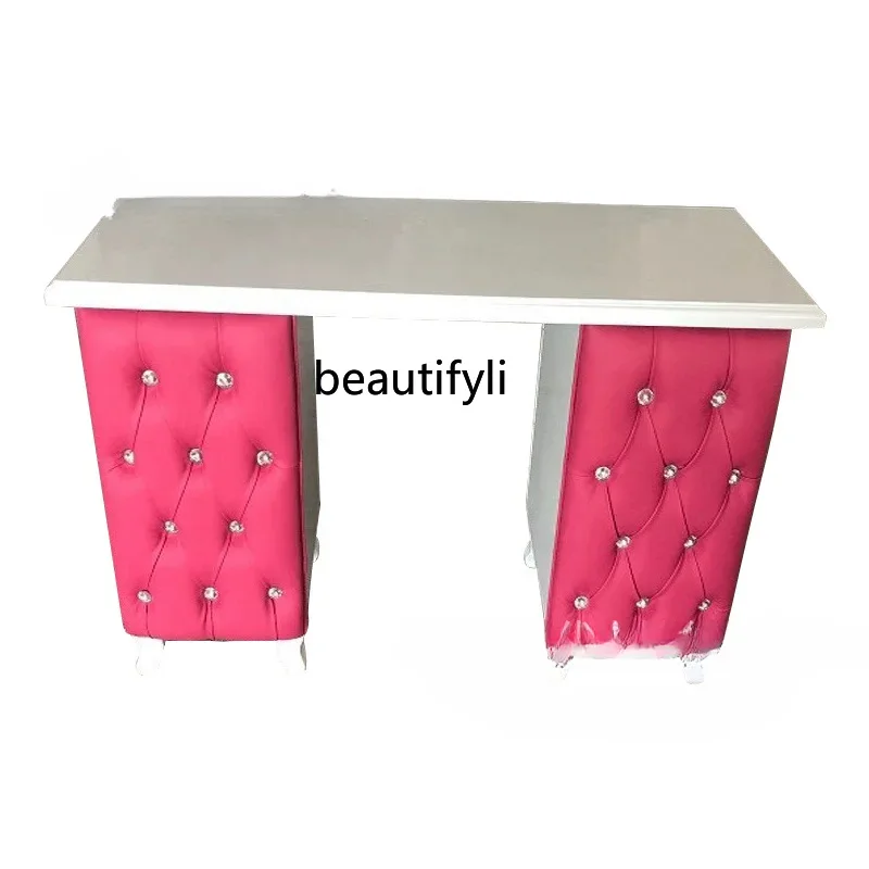 

Wooden Manicure Table and Chair Suit European and American Economical Single Small Manicure Table Manicure Table