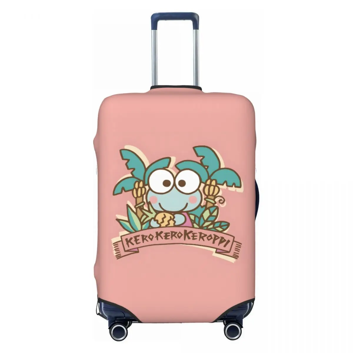 

Чехол для багажа с рисунком Keroppi на заказ, эластичные защитные чехлы для дорожного чемодана, подходят для 18-32 дюймов