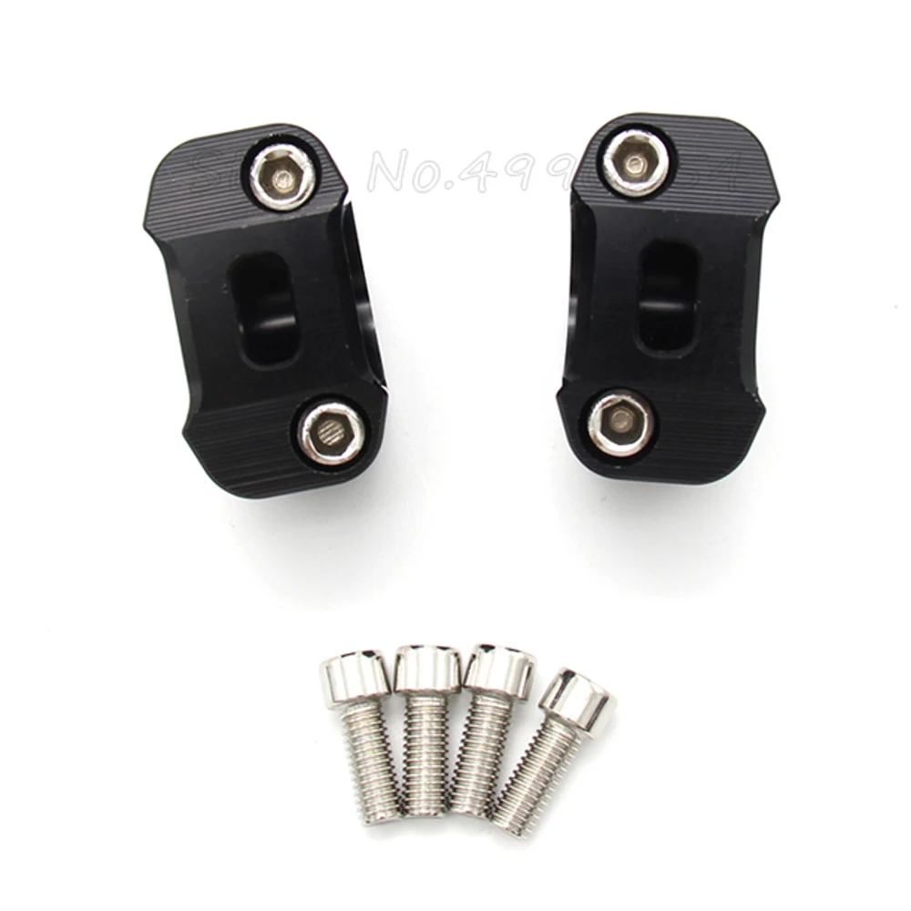 1 Pair Universal 28mm Motorcycle Handlebar Risers CNC Aluminum 1/8