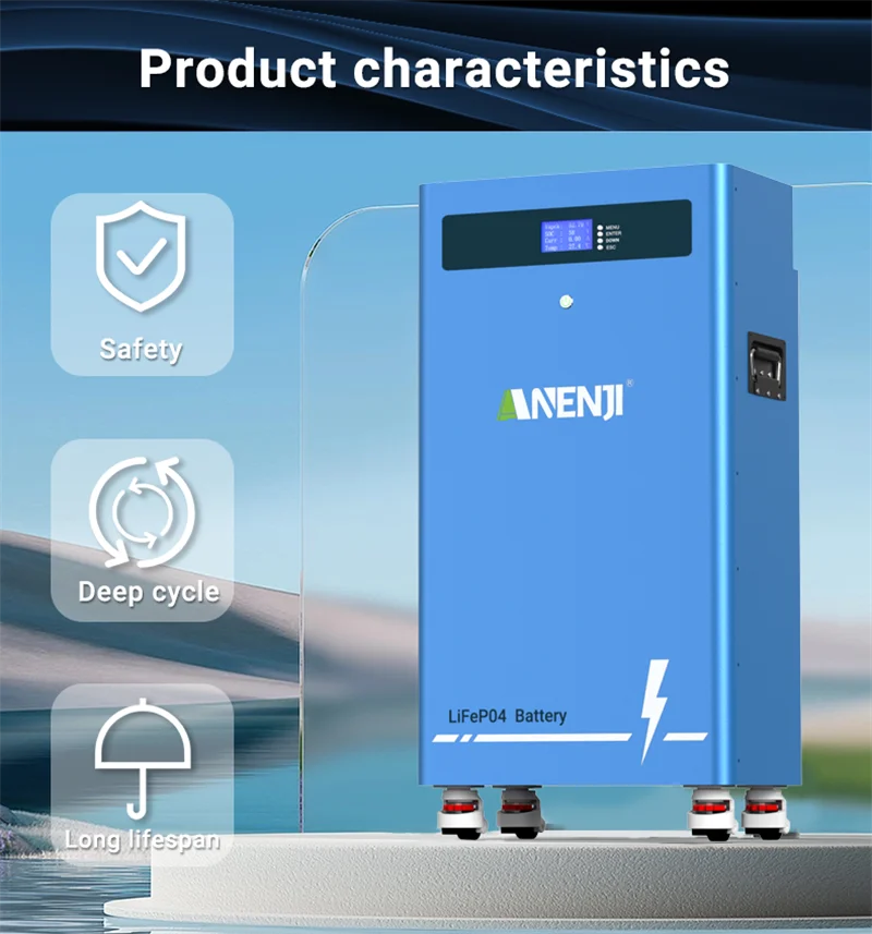 ANENJI 11KW 48V Solar-Wechselrichter Hybrid 220V 15KW Batterie-MPPT-Wechselrichter mit WLAN für On/Off-Grid-Anwendungen, Solar-Hybrid-Wechselrichter für Solarpanel-Haushaltsgeräte – Detail 30