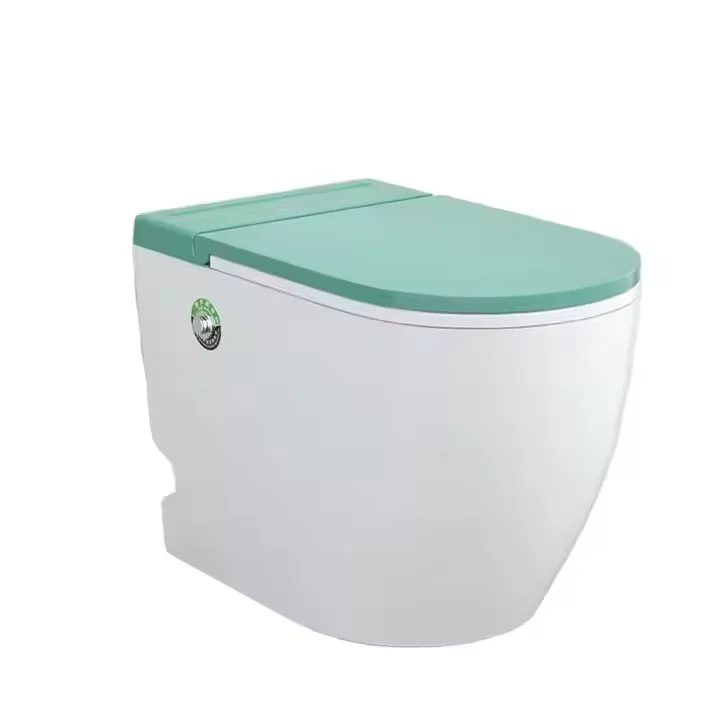 Modern Design Pulse Ceramic Toilet Small Household Water-Saving Touch Switch Super Swirl Kick Flush Toilet for Home Use