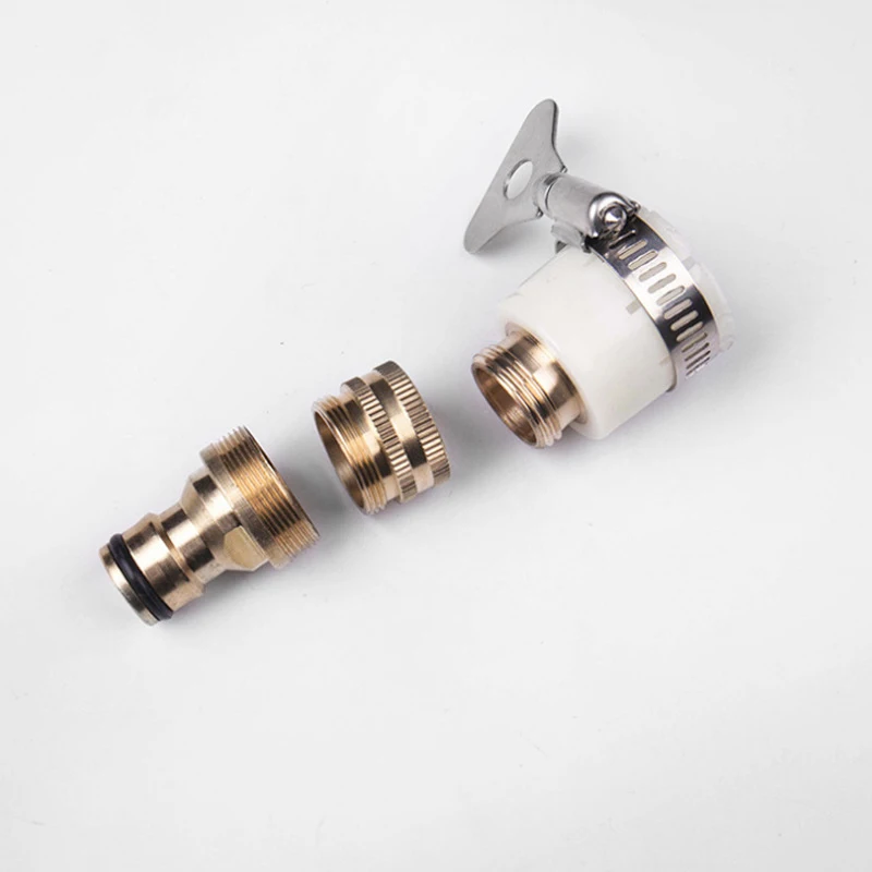 Universal Brass Car Wash Connector Car Foam Watering Can Copper Outer Line 8 Claw Connector Water Gun Accessories Tool