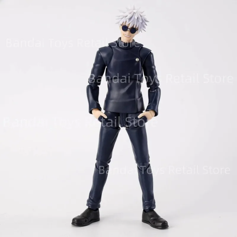 متوفر في المخزون بانداي S.H.Figuarts SHF SATORU GOJO طوكيو Jujutsu المدرسة الثانوية أطقم منمذجة أنيمي عمل مقاتلة الانتهاء نموذج هدية