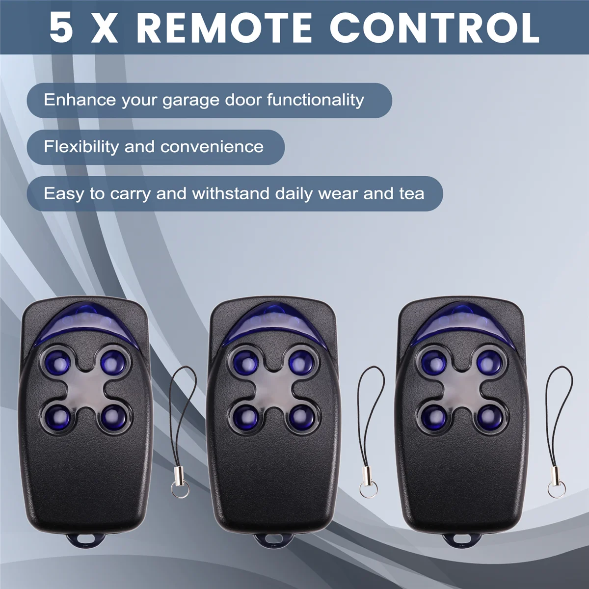 FLO4RS 433 МГц пульт дистанционного управления открыванием гаражных ворот пульт дистанционного управления 4-кнопочный передатчик