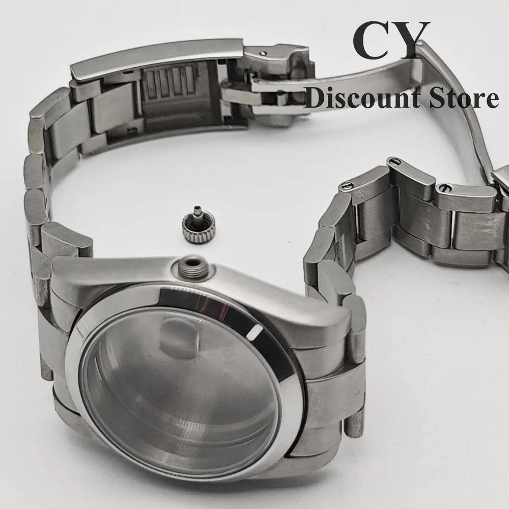 RICHUS NH35 Watch Case 36mm/39mm Silver Stainless Steel Watch Case Fit NH35 NH36 ETA2824 2836 Miyota82-DG Movement Watch Parts image 6