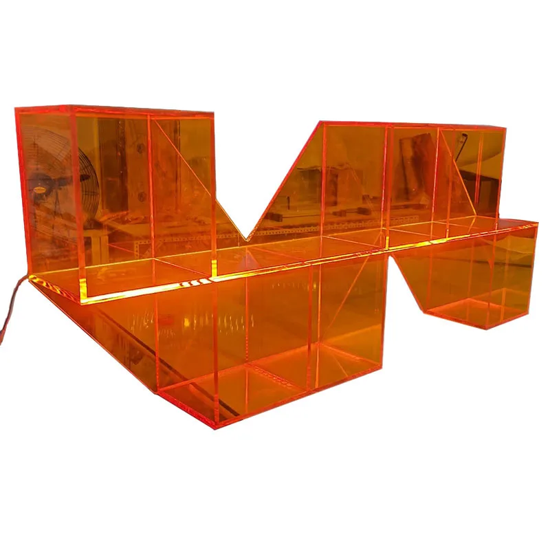 Acrylic luminous wall cabinet living room creative display cabinet figure bookshelf storage rack
