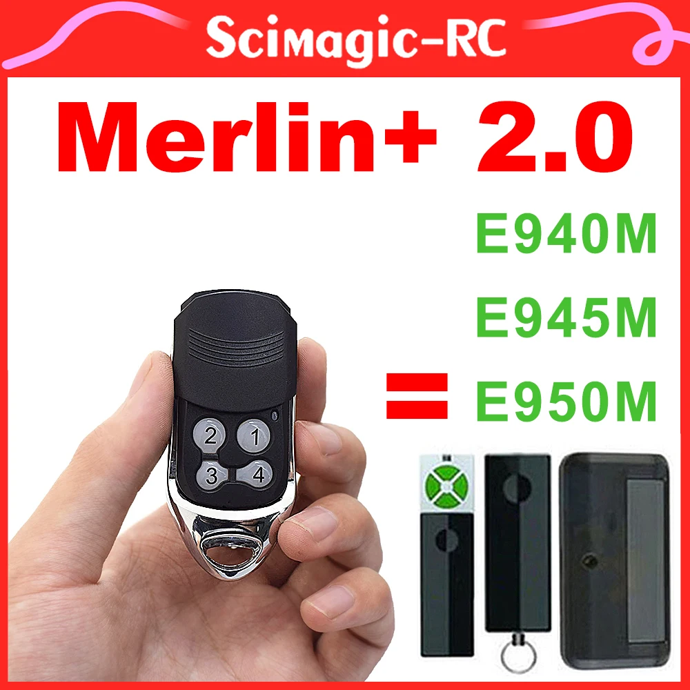 garagem de controle remoto para merlin mais 20 e945 e943m e945m e950m e950m motor mr650evo mr850evo mt3850evo mt100evo mt60evo 433mhz 01