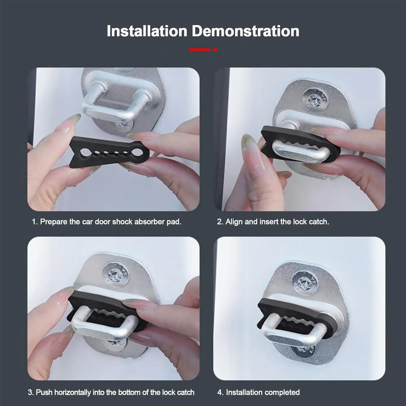 Universeller Autotür-Stoßdämpfer, Schalldämpfer, Vibrationsdämpfer, Dämpfungspolster, Anti-Vibrations-Pufferkissen ﻿ – Detail 7