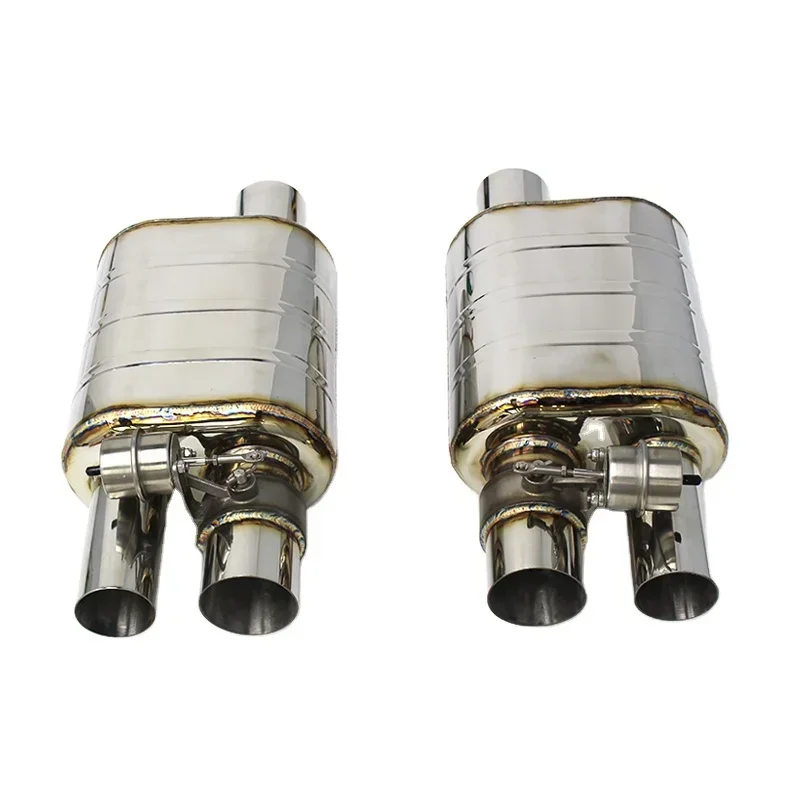 

Pipe Muffler For Universal escape Acoustical Damper 304 Stainless Steel control Exhaust system