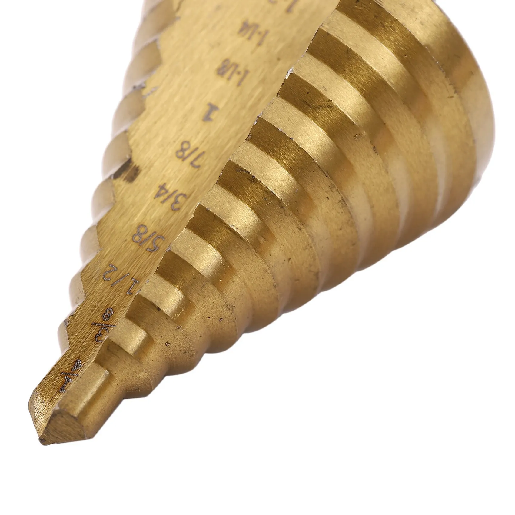 

ABGG-2X Step Drill Cone Drill Bits, High Speed Steel 10 Steps 1/4 To 1-3/8 Inch