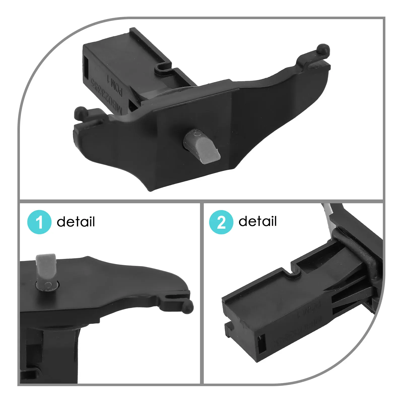 Fuel Gas Door Latch Hooks For Mitsubishi For Lancer For Outlander Sport 08-20 ABS Black MN105404 Car Accessories